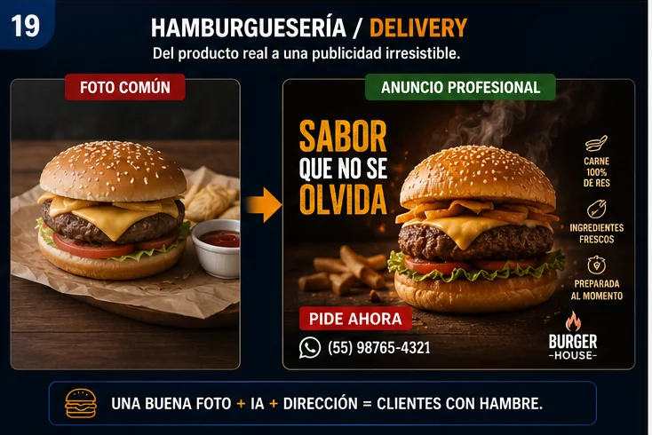 Producto transformado en publicidad profesional