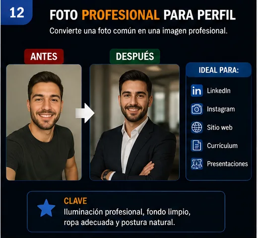 Transformación de una foto común en foto profesional